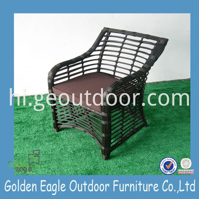 PE Wicker Aluminium Patio Chair set